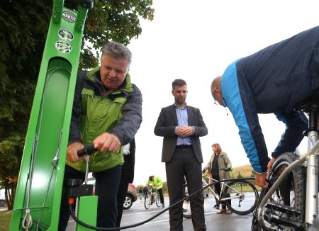 Otvoritev hodnika in kolesarske steze Cerknica  Dolenje Jezero 56 FOTO LJUBO VUKELIČ
